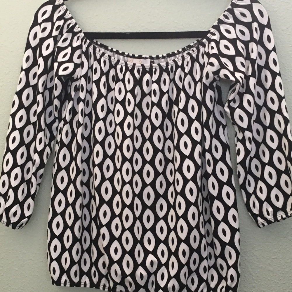 Black and white shirt